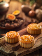 Delicious mooncakes for Mid-Autumn Festival