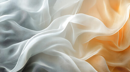 Fototapeta premium An abstract art piece using layers of translucent, flowing veil of colors.