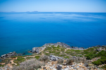 Beach in Crete in beautiful colors