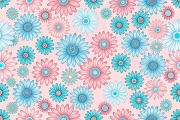 seamless pattern with flowers