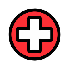 Fototapeta premium medical cross icon