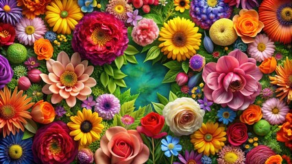 Vibrant and intricate flowers wallpaper background, , flowers, vibrant, colorful, wallpaper, background, floral, design