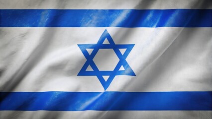 Flag of Israel with blue Star of David on white background, Israel, Israeli, flag, national, symbol, blue, white