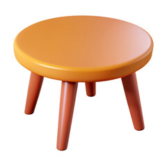 wooden table isolated on white background