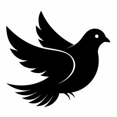 Obraz premium Dove Black silhouette