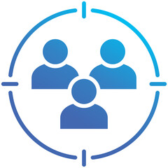 Obraz premium Customer Target Icon