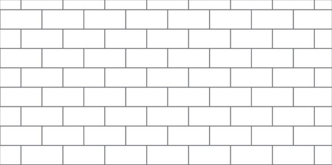 Fototapeta premium Vector White brick wall background. architecture construction stone block brick wallpaper. seamless building cement concrete wall grunge background.
