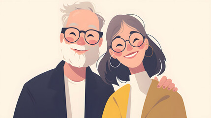 Elderly couple photo