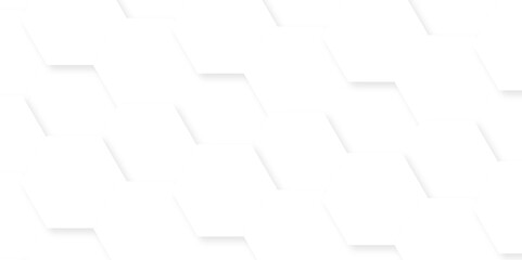 Abstract square digital grid pattern background with hexagons. modern hexagon polygonal technology vector. seamless bright white abstract honeycomb science digital texture background.