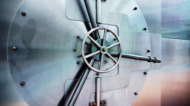 Close up of vault door