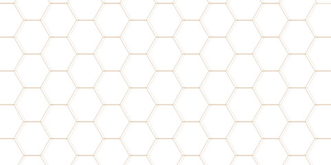 Abstract square digital grid pattern background with hexagons. modern hexagon polygonal technology vector. seamless bright white abstract honeycomb science digital texture background.