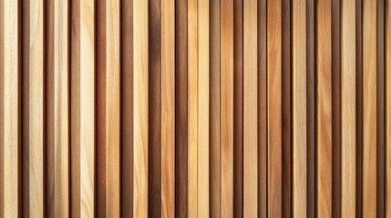 Fototapeta premium Wooden slats. Natural wood lath line arrange pattern texture background , ai
