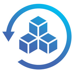 Fototapeta premium Reverse Logistics Icon