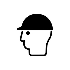 ISO mandatory safety signs_safety helmet must be worn symbol only	

