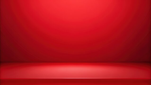 Abstract red studio background with a minimalistic aesthetic for product presentation, red, abstract, studio