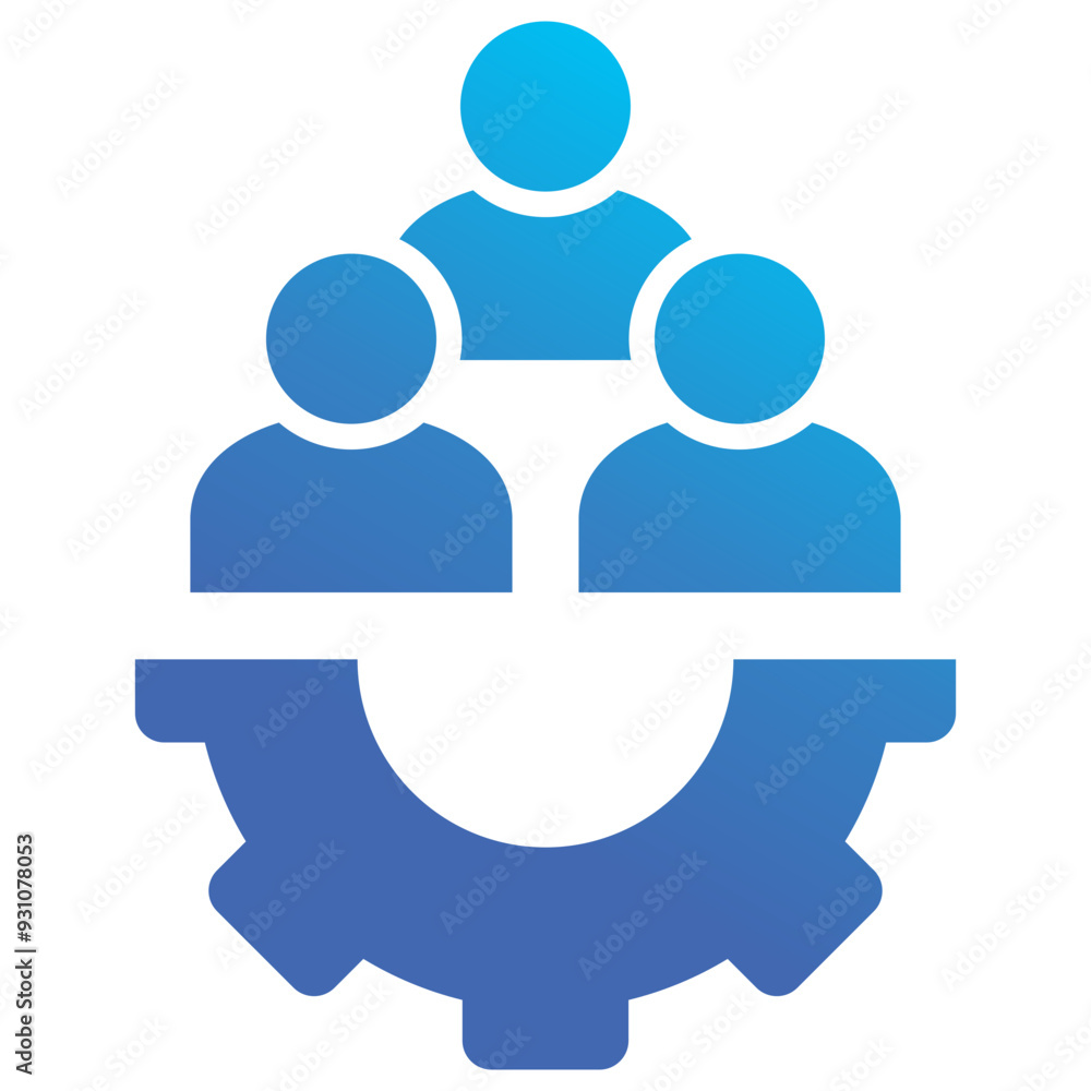 Sticker workforce icon