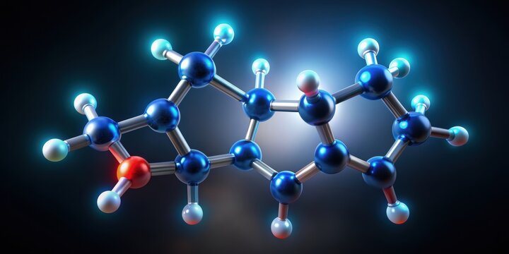 Dissociative ketamine molecule background, ketamine, dissociative, chemical formula
