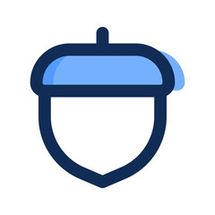 acorn filled line icon