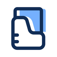 folder filled line icon