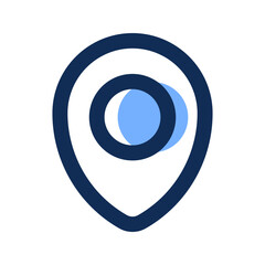 gps filled line icon