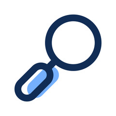 magnifying glass filled line icon