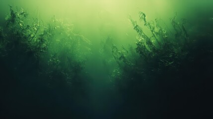 Naklejka premium Minimalist Green Gradient Wallpaper. A smooth gradient from light to dark green.