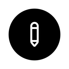 pencil line circular icon