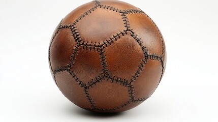 Portrait of a football full view standing front vi  303 ball, sport, football, basketball, soccer, sports, white, baseball, tennis, volleyball, game, isolated, equipment, golf, play, competition, rugb