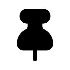 push pin glyph icon