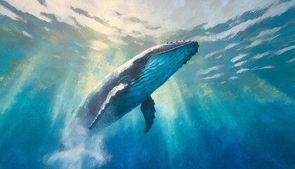 Naklejka premium クジラ