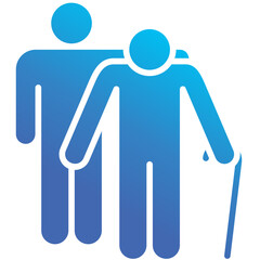 Elderly Care And Support  Icon