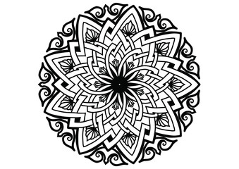 Flower mandala decorative element7