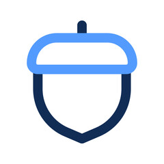 acorn outline color icon