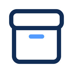 archive outline color icon