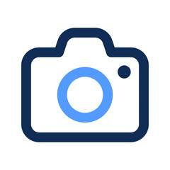 camera outline color icon