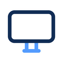 monitor outline color icon