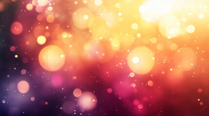 Obraz premium Bokeh lights in various colors forming an abstract background, organic shapes, dreamy and soft 2