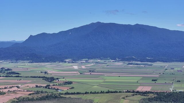 Spectacular aerial footage of Mt Bartle Frere Cairns Queensland Australia