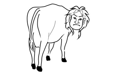 Japanese ghost yokai named kudan