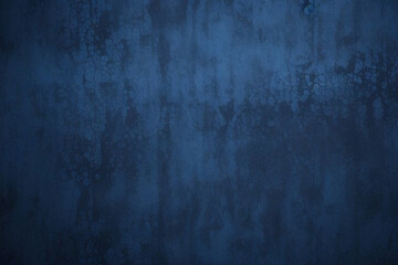 Fototapeta premium Abstract grunge sapphire blue background with marbled texture. Black blue abstract background. Navy blue grunge texture. Toned dark rough texture for any construction related 
