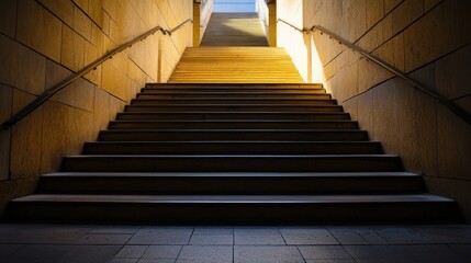 Stone Stairs Leading Upwards