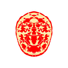 Indonesian turtle shell vector
