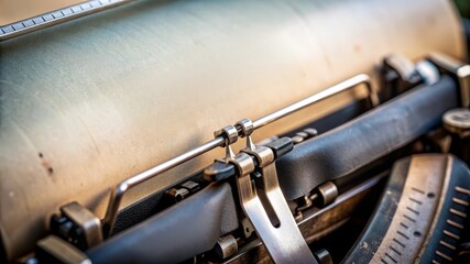 Vintage Typewriter Close-Up.