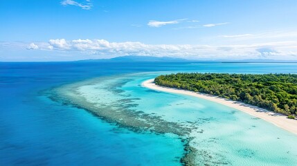Aerial view of Great Barrier Reef, Australia
