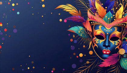Fototapeta premium Carnival cover banner template
