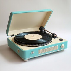 Fototapeta premium Solid Turntable Record Player for Vinyl Enthusiasts