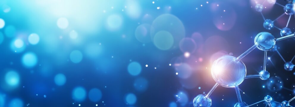 Science banner with copyspace. A strict systematic discipline that builds and organises knowledge in the form of testable hypotheses and predictions about the world.