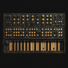Versatile Synthesizer with an Array of Knobs and Sliders for Music Creation
