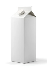 Juice or milk box mock up 3D realistic, isolated on white background