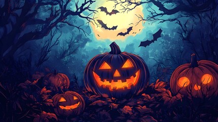 Spooky Comic Style Halloween with Supernatural Undertones